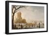 A Winter Scene with Figures on the Ice-Barent Avercamp-Framed Giclee Print