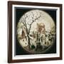 A Winter Scene with Skaters Near a Castle-Hendrik Avercamp-Framed Art Print