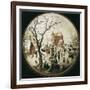 A Winter Scene with Skaters Near a Castle-Hendrik Avercamp-Framed Art Print