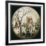 A Winter Scene with Skaters Near a Castle-Hendrik Avercamp-Framed Art Print