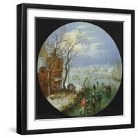 A Winter Skating Scene-Adriaen Pietersz van de Venne-Framed Giclee Print