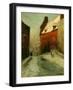 A Winter Street Scene, Montreuil, 1894-Fritz Thaulow-Framed Giclee Print