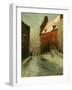 A Winter Street Scene, Montreuil-Fritz Thaulow-Framed Giclee Print