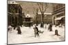 A Winter Street Scene, Paris-Luigi Loir-Mounted Giclee Print