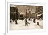 A Winter Street Scene, Paris-Luigi Loir-Framed Giclee Print