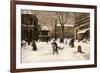 A Winter Street Scene, Paris-Luigi Loir-Framed Giclee Print