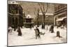 A Winter Street Scene, Paris-Luigi Loir-Mounted Giclee Print