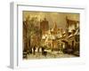 A Winter Street Scene-Willem Koekkoek-Framed Giclee Print