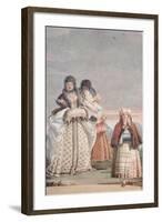 A Winter Stroll, from the 'Foresteria' (Guesthouse) 1757-Giandomenico Tiepolo-Framed Giclee Print