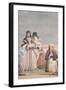 A Winter Stroll, from the 'Foresteria' (Guesthouse) 1757-Giandomenico Tiepolo-Framed Giclee Print