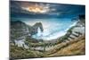 A Winter Sunset at Durdle Door on the Jurassic Coast, Dorset, England, United Kingdom, Europe-John Alexander-Mounted Photographic Print