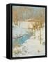 A Winter Sunshine, 1903 (Oil on Canvas)-Harry William Adams-Framed Stretched Canvas