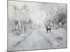 A Winters Drive-Janelle Nichol-Mounted Giclee Print