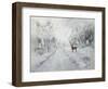 A Winters Drive-Janelle Nichol-Framed Giclee Print