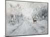 A Winters Drive-Janelle Nichol-Mounted Giclee Print