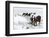 A Wintry Landscape on the Mynydd Epynt Moorland, Powys, Wales, United Kingdom, Europe-Graham Lawrence-Framed Photographic Print