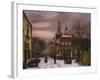 A Wintry Scene: a Dutch Street with Numerous Figures-Willem Koekkoek-Framed Giclee Print