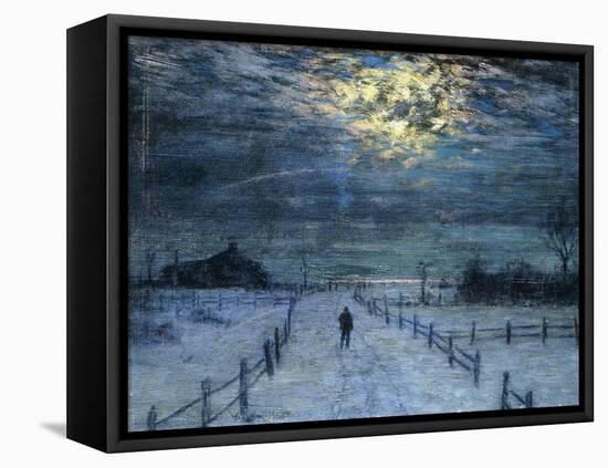 A Wintry Walk-Lovell Birge Harrison-Framed Stretched Canvas