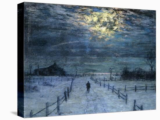 A Wintry Walk-Lovell Birge Harrison-Stretched Canvas