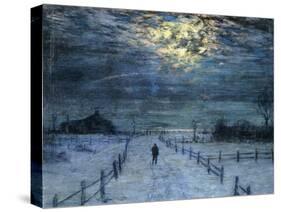 A Wintry Walk-Lovell Birge Harrison-Stretched Canvas