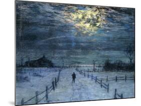 A Wintry Walk-Lovell Birge Harrison-Mounted Giclee Print