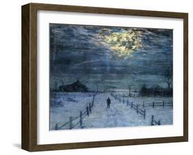 A Wintry Walk-Lovell Birge Harrison-Framed Giclee Print