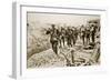 A Wiring Party Going Up to the Trenches, 1916-null-Framed Photographic Print