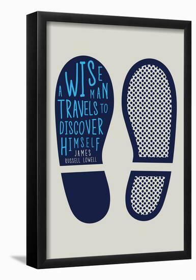 A Wise Man Travels to Discover Himself-null-Framed Poster