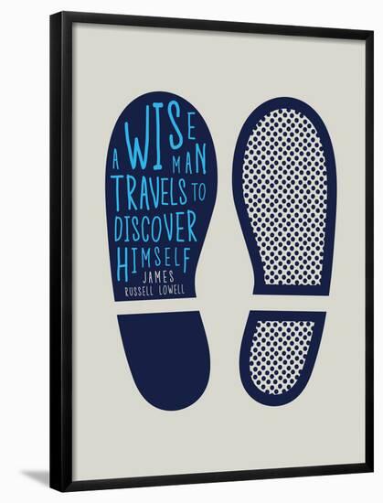 A Wise Man Travels to Discover Himself-null-Framed Poster