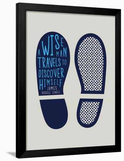 A Wise Man Travels to Discover Himself-null-Framed Poster