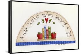 A Wise Teacher-Debbie McMaster-Framed Stretched Canvas