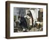 A Wise Woman Brings a New One to a Eplore Man Whose Wife Just Died Giving Birth to this Child. Colo-null-Framed Giclee Print