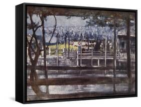 A Wistaria Garden-Mortimer Ludington Menpes-Framed Stretched Canvas