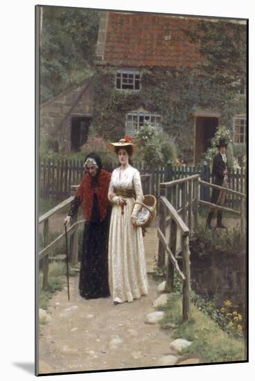 A Wistful Glance, 1897-Edmund Blair Leighton-Mounted Giclee Print