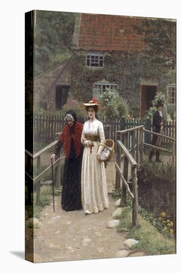 A Wistful Glance, 1897-Edmund Blair Leighton-Stretched Canvas