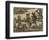 A Witch and Demon Flying On Broomsticks. There Is Also a Servant and Gentleman Depicted-null-Framed Giclee Print