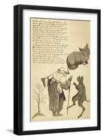 A Witch and Her Familiars-null-Framed Premium Giclee Print