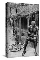 A Witch Doctor, Belgian Congo (Congo Republi), 1922-JH Harris-Stretched Canvas