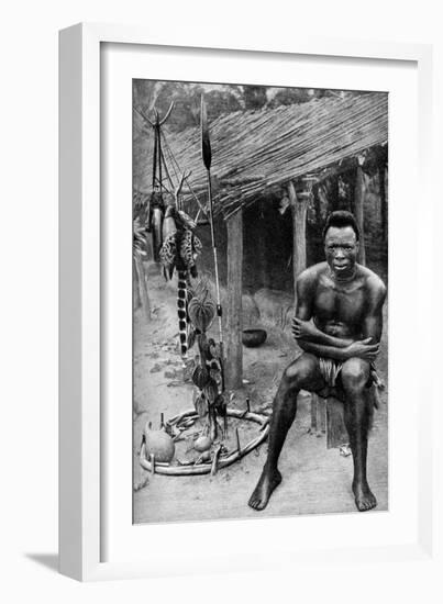 A Witch Doctor, Belgian Congo (Congo Republi), 1922-JH Harris-Framed Giclee Print