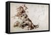 A Wolf and Fox Hunt (The European Hunt)-Sir Anthony Van Dyck-Framed Stretched Canvas