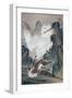 A Wolf Attacked by White Eagle-Kyosai Kawanabe-Framed Giclee Print