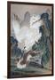 A Wolf Attacked by White Eagle-Kyosai Kawanabe-Framed Giclee Print