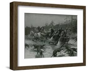 A Wolf-Hunt-Frederic De Haenen-Framed Giclee Print