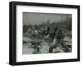 A Wolf-Hunt-Frederic De Haenen-Framed Giclee Print