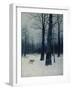 A Wolf in a Forest in Winter, 1885-Isaak Iljitsch Lewitan-Framed Giclee Print