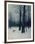 A Wolf in a Forest in Winter, 1885-Isaak Iljitsch Lewitan-Framed Giclee Print