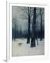 A Wolf in a Forest in Winter, 1885-Isaak Iljitsch Lewitan-Framed Giclee Print