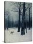 A Wolf in a Forest in Winter, 1885-Isaak Iljitsch Lewitan-Stretched Canvas