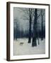 A Wolf in a Forest in Winter, 1885-Isaak Iljitsch Lewitan-Framed Giclee Print