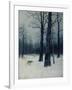 A Wolf in a Forest in Winter, 1885-Isaak Iljitsch Lewitan-Framed Giclee Print